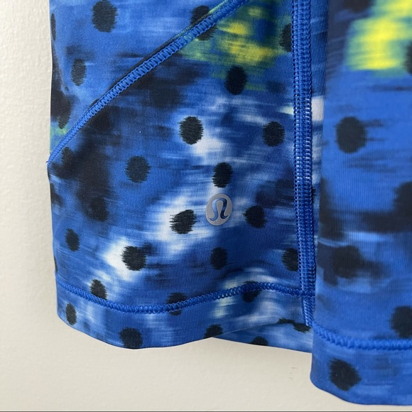 LULULEMON Kanto Catch Me Windy Blooms Saphire Blue Polka Dot Tank Top - Picture 9 of 10